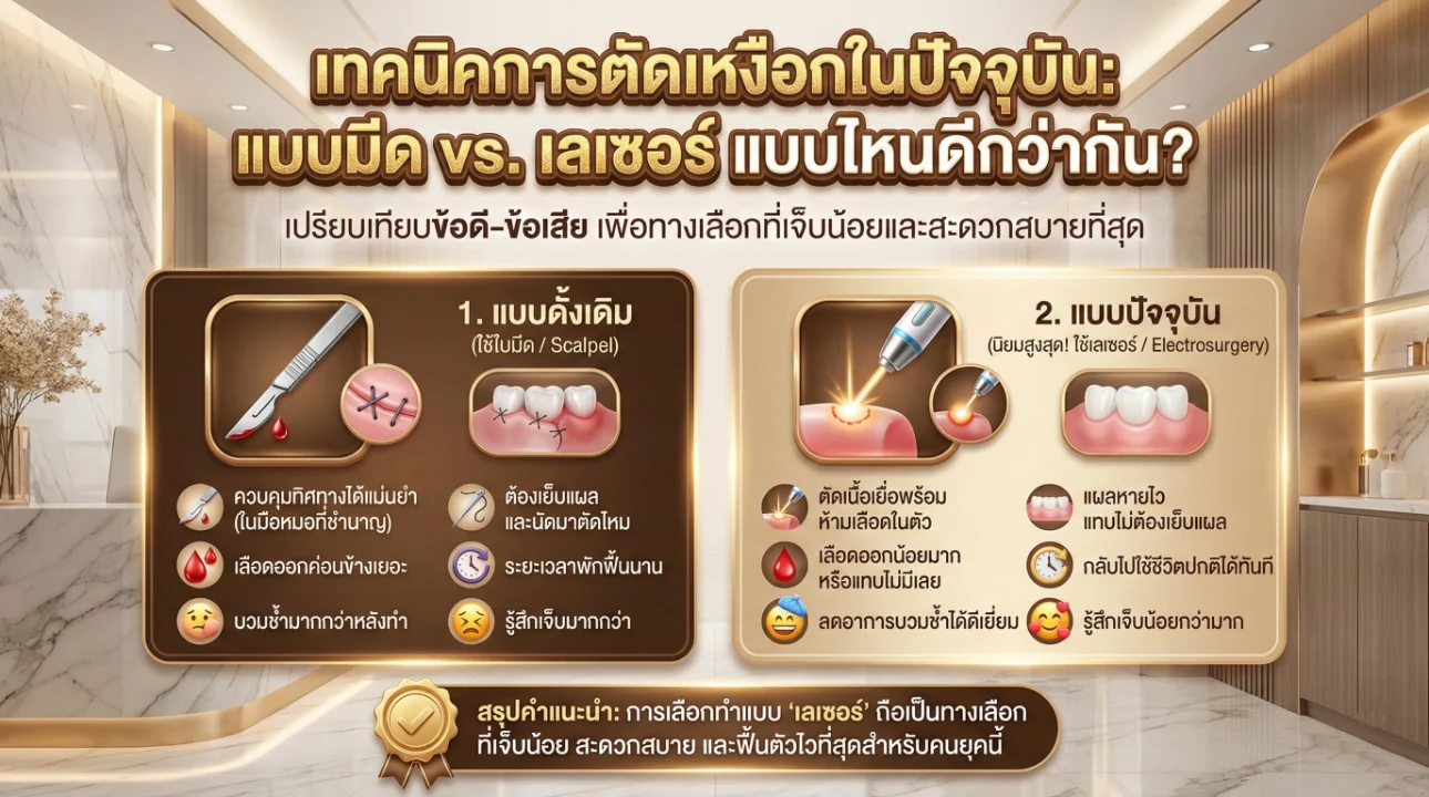 ตัดเหงือก เจ็บไหม