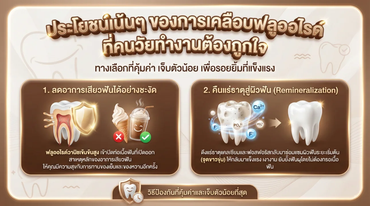 ลดอาการเสียวฟัน