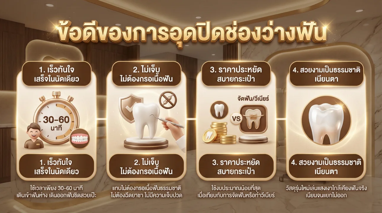 อุดปิดช่องว่างฟัน