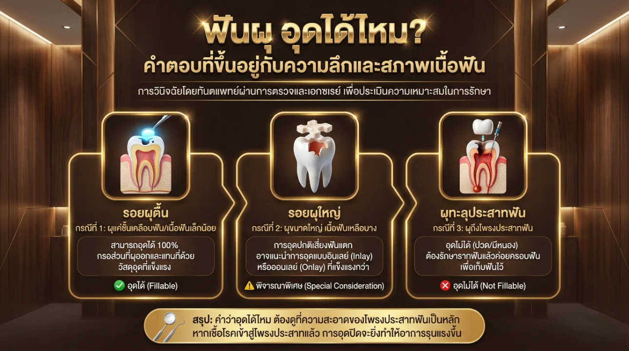 อาการฟันผุระยะแรก