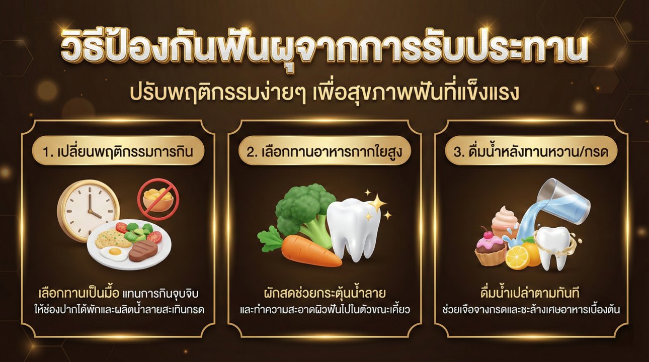 กินถูกวิธีฟันไม่ผุ