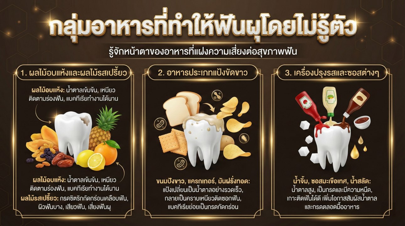 อาหารเสี่ยงฟันผุ