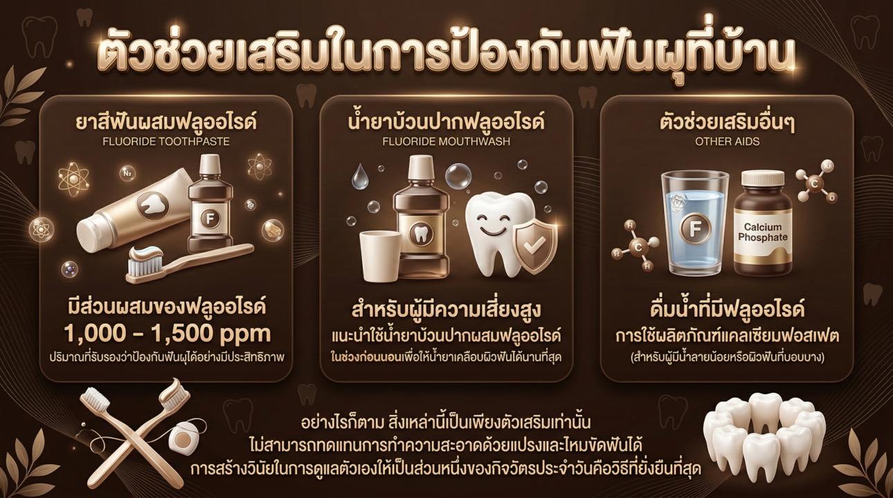 ตัวช่วยเสริม ป้องกันฟันผุ