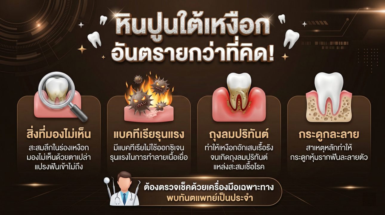 ภัยเงียบ! หินปูนใต้เหงือก อันตรายกว่าที่คิด